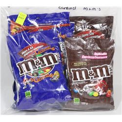 6 PACKS OF ASSORTED M&M'S