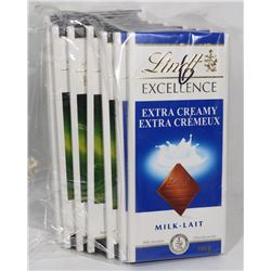 8 DARK ECUADORIAN AND 2 EXTRA CREAMY MILK LINDT