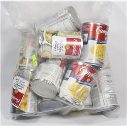 BAG OF ASSORTED CAMPBELLS SOUP