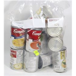 BAG OF ASSORTED CAMPBELLS SOUP