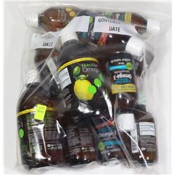 BAG OF ASSORTED OMEGA 3 SUPPLEMENT LIQUID