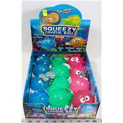 RETAIL DISPLAY OF SQUEEZY CRYSTAL BALL SEA FUN