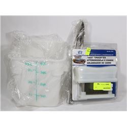 LOT OF ASSORTED NEW KITCHEN SUPPLIES INCLUDING