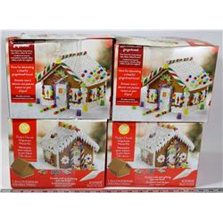 4 GINGER BREAD HOUSE KITS