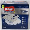 Image 1 : CASE OF 54 HUGGIES OVERNIGHTS DIAPERS SIZE 6