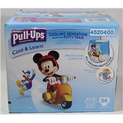 CASE OF HUGGIES PULL UPS DIAPERS SIZE 4T-5T