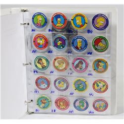 COMPLETE SIMPSONS POG SET