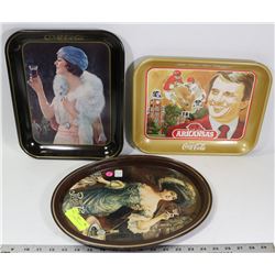 GROUP OF THREE COCA COLA TRAYS