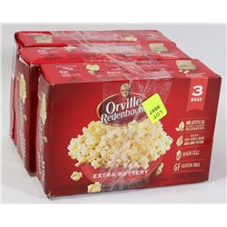3 BOXES OF ORVILLE REDENBACHER EXTRA BUTTERY