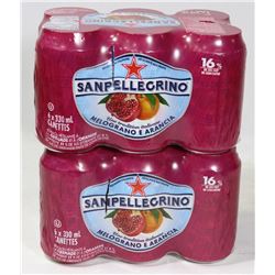 2 CASES SAN PELLEGRINO ORANGE POMEGRANATE JUICE