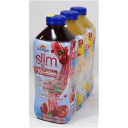 3 BOTTLES OF ASSORTED SUNRYPE JUICE