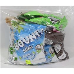 10 ASSORTED BAGS OF CHOCOLATE TREATS