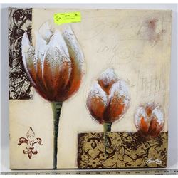 TULIP CANVAS PRINT, 16X16"