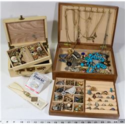 SET OF 2 VINTAGE JEWELRY BOX'S