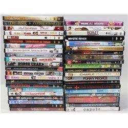 BOX OF APPROX 50 DVDS INCL THE HANGOVER,