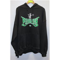 NEW SIZE LARGE PENGUINS BLACK HOODIE