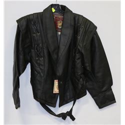 NICOLA D ANGELO LEATHER JACKET SIZE MEDIUM