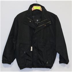 NEW JrL TRIMARK FULL ZIP BLACK SHELL JACKET