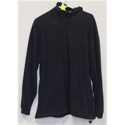 NEW SZ L NAVY 1/4 ZIP FLEECE