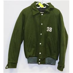 NEW SZ 38 GREEN BOMBER JACKET