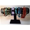 Image 1 : 4)  LOT OF 18 ASSORTED BRACELETS
