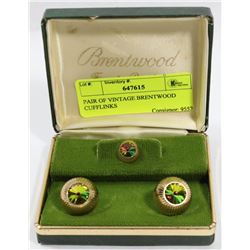 PAIR OF VINTAGE BRENTWOOD CUFFLINKS