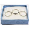 Image 1 : LOT OF 3 RINGS SIZE 7.5, STERLING SILVER WITH
