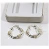 Image 1 : WOMANS SILVER EARRINGS, 9.1 GRAMS