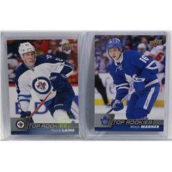 LOT OF 2 ROOKIE CARDS, MITCH MARNER & PATRIK LAINE