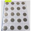 Image 1 : STOCK SHEET OF 20 CANADA  DOLLAR COINS