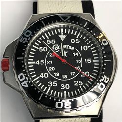 28) CONVERSE WHITE LEATHER WATCH WORKING