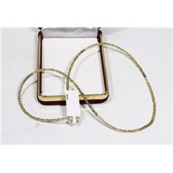 16) STERLING SILVER SAPPHIRE NECKLACE