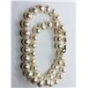 Image 2 : 43) STERLING SILVER FRESHWATER PEARL NECKLACE