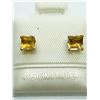 Image 1 : 45) STERLING SILVER CITRINE EARRINGS