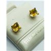 Image 2 : 45) STERLING SILVER CITRINE EARRINGS