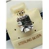 Image 2 : 46) STERLING SILVER WHITE TOPAZ PENDANT