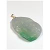 Image 2 : 62) 14K YELLOW GOLD GENUINE JADEITE PENDANT