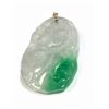 Image 3 : 62) 14K YELLOW GOLD GENUINE JADEITE PENDANT