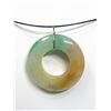 Image 1 : 64) 14K YELLOW GOLD JADEITE PENDANT NECKLACE