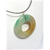 Image 3 : 64) 14K YELLOW GOLD JADEITE PENDANT NECKLACE