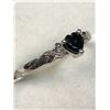 Image 2 : 73) STERLING SILVER ONYX RING