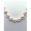 Image 1 : 77) STERLING SILVER FRESHWATER PEARL NECKLACE
