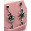 Image 2 : 78) STERLING SILVER GEMSTONE EARRINGS