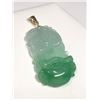 Image 2 : 82) 14K YELLOW GOLD GENUINE JADEITE PENDANT