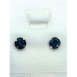 86) 10K YELLOW GOLD SAPPHIRE EARRINGS