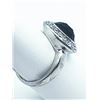 Image 3 : 95) STERLING SILVER SMOKEY QUARTZ & CZ RING