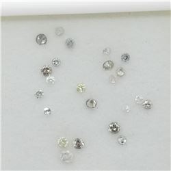 105) GENUINE ASSORTED WHITE DIAMOND GEMSTONES