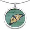 Image 1 : 108) STERLING SILVER GEMARTINI PAINTING NECKLACE