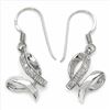 Image 1 : 112) STERLING SILVER CUBIC ZIRCONIA EARRINGS