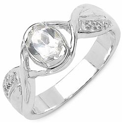 127) STERLING SILVER CUBIC ZIRCONIA RING